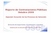 Reporte de Contrataciones Octubre 2009 vs4 - OSCE de...2 REPORTE DE CONTRATACIONES PÚBLICAS, A OCTUBRE DEL 2009 Econ. Santiago Antúnez de Mayolo Morelli Presidente Ejecutivo del