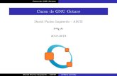 Curso de GNU Octave - UCM · Curso de GNU Octave CursodeGNUOctave DavidPaciosIzquierdo-ASCII PASCAL 2018-2019 David Pacios Izquierdo - ASCII OTEA (UCM)