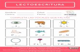 LECTOESCRITURA - La Fábrica de Materiales · Autora del material: Marta García · Procedencia: LA FÁBRICA DE MATERIALES (lafabricademateriales.es) Licencia: CC (BY-NC-SA) · Propiedad: