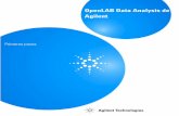 OpenLAB Data Analysis de Agilent · 2020-04-29 · Primeros pasos 9 Introducción 1 Acerca de OpenLAB Data Analysis † OpenLAB Data Analysis trabaja con datos de EZChrom y ChemStation