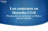 Los contratos en Derecho Civil - Mi Materia en Línea · 2014-05-12 · Los contratos en Derecho Civil Prestación de servicios y Obra a precio alzado . Contrato de prestación de