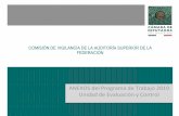 COMISIÓN DE VIGILANCIA DE LA AUDITORÍA SUPERIOR DE LA ... · Plan Estratégico 2015 – 2018 Unidad de Evaluación y Control ... promociones de sanción por faltas administrativas.