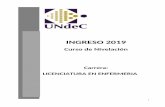 Universidad Nacional de Chilecito - INGRESO 2019 · Modelos de atención de la salud. Breve análisis socio-histórico de la profesionalización de enfermería en el mundo. Recorrido