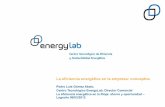 La eficiencia energética en la empresa: conceptos Pedro Gomez.pdf · de nuevas tecnologías de Eficiencia y ... El tejido empresarial de la industria riojana está caracterizado