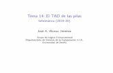 Tema 14: El TAD de las pilas - Informática (2019 20)jalonso/cursos/i1m/temas/tema-14.pdf · 2019-09-11 · IMTema14: ElTADdelaspilas Tema14:ElTADdelaspilas 1.Tiposabstractosdedatos