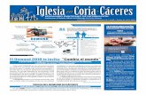 Iglesia en Coria-Cáceres · PDF file 2018-10-18 · Iglesia en Coria-Cáceres SEMANARIO DIOCESANO DE INFORMACIÓN Suplemento al Boletín Oficial del Obispado de Coria-Cáceres / N.º