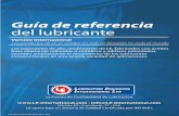 Guía de referencia del lubricantea_lubricación.pdf · lubricantes, alquitrán, asfalto, ceras, resinas y otros materiales pesados. Spray de silicona H1 804 Caja con 12 aerosoles