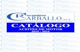 ACEITES DE MOTOR 2015 2016 - Recambios Carballo · 2018-10-26 · moi competitivos e o desexo de ser o subministro de referencia, neste sector, para os seus clientes na nosa comarca.