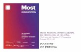 DOSSIER DE PREMSA - Most€¦ · DOSSIER DE PREMSA MOST, FESTIVAL INTERNACIONAL DE CINEMA DEL VI I EL CAVA Vilafranca del Penedès, 7-17 novembre Priorat, 27.11-1.12