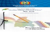 Estado Plurinacional de Bolivia Ministerio de Educación … · Índice tÍtulo i marco filosÓfico y polÍtico de la educaciÓn boliviana . . . . . . . . . . . . . . . . . . . .