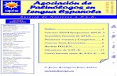 Asociación de I 1 Palinólogos en Lengua Española · 2018-04-25 · Asociación de Palinólogos en Lengua Española Boletín de Noticias A.P.L.E., Año XXXIII, Diciembre 2011 2