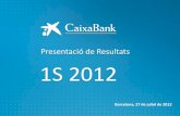Presentació de Resultats 1S 2012 - CaixaBank · Presentació de resultats ... European Foundation for Quality Management (EFQM) Premi de Factors Chain International: el major creixement