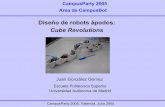 Diseño de robots ápodos: Cube Revolutions · Introducción Cube Revolutions: Plataforma modular y abierta, para la investigación en el campo de los robots ápodos Constituido por