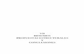 VII RESUMEN PROPUESTAS ESTRUCTURALES Y CONCLUSIONES · Capítulo VII: Resumen Propuestas Estructurales y Conclusiones. 293 VII. 1. Discusión de resultados y propuestas estructurales