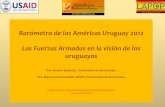 Barómetro de las Américas Uruguay 2012 Las Fuerzas Armadas ... · Barómetro de las Américas Uruguay 2012 Las Fuerzas Armadas en la visión de los uruguayos Dra. Rosario Queirolo,