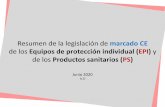 Resumen de la legislación de marcado CE de los Equipos de ... · Productos de uso dual (EPI+PS) Otros productos Consideraciones finales sobre EPI y PS Más información sobre EPI: