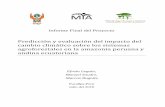 Predicción y evaluación del impacto del cambio climático ...Predicción y evaluación del impacto del cambio climático sobre los sistemas agroforestales en la amazonia peruana