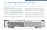Amplificadores de banda ancha para el rango de las microondas€¦ · El nuevo amplificador de banda ancha R&S®BBA150 arranca con el rango de frecuencias de 800 MHz hasta . 3 GHz.