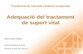 Adequació del tractament de suport vital · 2019-11-30 · Optimización del patrón hemodinámico post -parada cardiorrespiratoria 3 Stiell et al. N Engl J Med 2004;351:647-56.