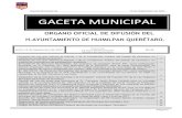 Gaceta Municipal Concejo 2015 GACETA #33 DE … Municipal 42.pdf$1,192,109.76 de Recursos Municipales del programa de Inversión Directa PID, como participación Municipal en el programa