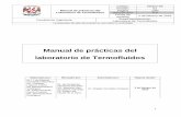Manual de prácticas del laboratorio de Termofluidos · 2 de febrero de 2018 Manual de prácticas del Laboratorio de Termofluidos Código: MADO-59 Versión: 01 Página 2/50 Sección