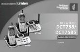 DCT758-3 OM SP 080106 · Características principales del teléfono Sistema expansible digital de 2.4GHz hasta 4 receptores. • Contestador automático integrado • Identificación