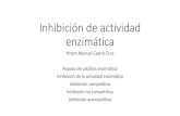 Inhibición de enzimas - UNAMdepa.fquim.unam.mx/amyd/archivero/apuntesCQ9HMCC_35792.pdfInhibición de la actividad catalítica de enzimas. Inhibición Competitiva No competitiva Acompetitiva