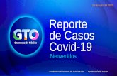 Presentación de PowerPoint · 2020-07-29 · Fuente: Plataforma DGE / SINAVE / SISVER Vigilancia Epidemiológica en Guanajuato 100% del territorio estatal con casos confirmados DATOS