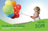 agosto Rendición de cuentas 2014 - WordPress.com€¦ · Plan Nacional de Desarrollo del Paraguay (Visión Paraguay 2030). Inclusión de la temática de niñez y adolescencia como