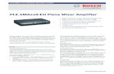 PLE‑1MAxx0‑EU Plena Mixer Amplifier · สูงสุด / พิกัด ple-1ma120 180 w / 120 w เอาต พุตลำโพง 8 โอห ม ขั้วต อ