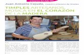 Juan Antonio Cejudo, maestro artesano de timples TIMPLES ... · banda sonora cuenta con el sonido del timple canario, concretamente de un timple del artesano conejero. De acuerdo