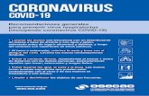 COVID-19 - OSECAC · 2020-04-05 · COVID-19 Recomendaciones generales para prevenir virus respiratorios (incluyendo coronavirus COVID-19) 0800-666-0400 Lavarse las manos con frecuencia
