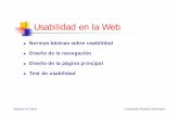 Usabilidad en la Web - CD Universidad de Oviedodi002.edv.uniovi.es/~cueva/.../masters/2005/PresentacionUsabilidad… · Test de usabilidad. Martínez & Cueva Interacción Persona