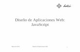 Diseño deDiseño de Aplicaciones Web: JavaScriptlaurel.datsi.fi.upm.es/_media/docencia/asignaturas/daw/js.pdf · JavaScript Estructura de un documento (II) •SRC:Especifica un fichero