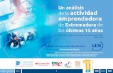 Un análisis de la actividad emprendedora · PATROCINADORES Universidad de Extremadura · Junta de Extremadura · Sodiex · CC. NN. Almaraz-Trillo · Philip Morris Spain, S.L. ·