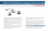 Cámara AutoDome Analógica PTZ serie 600...incorporan la última tecnología digital para ofrecer una sensibilidad y resolución incomparables. Con las 99 preposiciones definidas