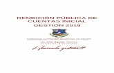 RENDICIÓN PÚBLICA DE CUENTAS INICIAL GESTIÓN 2019gamoruro.com/imagenes/pdf/rendicion_cuentas/rendicion... · 2020-07-18 · 1’500.000,00 y con financiamiento del Programa Bolivia