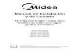 Manual de Instalación y de Usuario - Midea - Nº 1 en ...€¦ · Utilice dispositivos de protección individuales. ... Entrada de recirculación de agua caliente sanitaria (DHW)