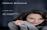 Hélène Grimaud - content.gulbenkian.pt · A Sonata n.º 2 foi dedicada a Clara Schumann e, à semelhança das sinfonias, tem quatro andamentos. O primeiro dos mesmos encontra-se