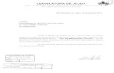 LEGISLATURA DE JUJUY...LEGISLATURA DE JUJUY Gorrití 47 - Tel. (0388) 4239200 - Fax (0388} 4239288 - 4239248 - 4239285 - 4239251 - 4600 S S de Jujuy 2012-AÑO DEL BICENTENARIO DEL