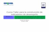Curso-Taller para la construcción de indicadores de desempeño...Curso-Taller para la construcción de indicadores de desempeño Ciudad de México Octubre 2009 ... habitando una vivienda