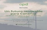 Un futuro renovable para Canarias - ACER · Un futuro renovable para Canarias. Del 10% de renovables en el mix eléctrico hoy, ¿hasta dónde? Jueves, 28 de marzo, 9:00 h. Gabinete