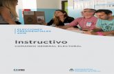Instructivo - Argentina · 4 INSTRUCTIVO PARA EL COMANDO GENERAL ELECTORAL ELECCIONES 1 g) Asistir y orientar a los electores que concurren a los locales de votación, prestando especial