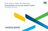 Heidelberg Colombia · 5 Nuestros consumibles Saphira le brindan los siguientes beneficios: » Estabilidad de su producción. » Confianza al utilizar consumibles probados que interactúan