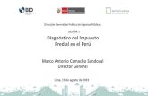 SESIÓN 1 Diagnóstico del Impuesto Predial en el Perú · 2020-06-08 · Fuente: MEF. Elaboración: DTS -DGPIP-MEF. Evolución del rendimiento del Impuesto Predial, 2003 - 2018 (Millones