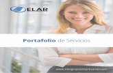Portafolio de Servicios - unilibre.edu.co · colombianos con un completo portafolio de servicios. ¿ P o r q u é e l e g i r n o s? 0 1 0 2 0 3 ELAR Grupo Empresarial SAS, es una