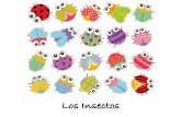 Los Insectos€¦ · • Todos los insectos tienes 6 patas • Viven en la tierra, en el aire y en el agua • Hay algunos muy chicos y otros no tanto • Tienen gran variedad de