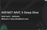ASP.NET MVC 3 Deep Divedownload.microsoft.com/download/2/8/0/280E4EC3-573D-4980... · 2018-10-13 · ASP.NET MVC 3 Deep Dive Hadi Hariri - JetBrains @hhariri