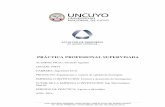 PRÁCTICA PROFESIONAL SUPERVISADA - UNCUYO · 2017-03-31 · Page 3 of 26 1. Introducción El objetivo del presente informe es describir las principales actividades desarrolladas