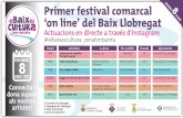 Primer festival comarcal€¦ · (juguem a endevinalles) 17 h Dansa Classe on line Paula Gallardo - Tots els públics 50' Cornellà de Llobregat de “Comercial Dance' (Star Dance
